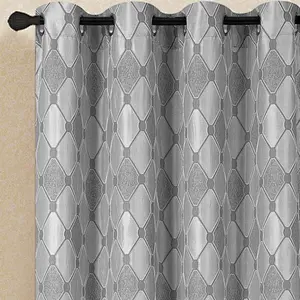 Stock Classic The geometric design Polyester Luxury Fancy Window Curtain