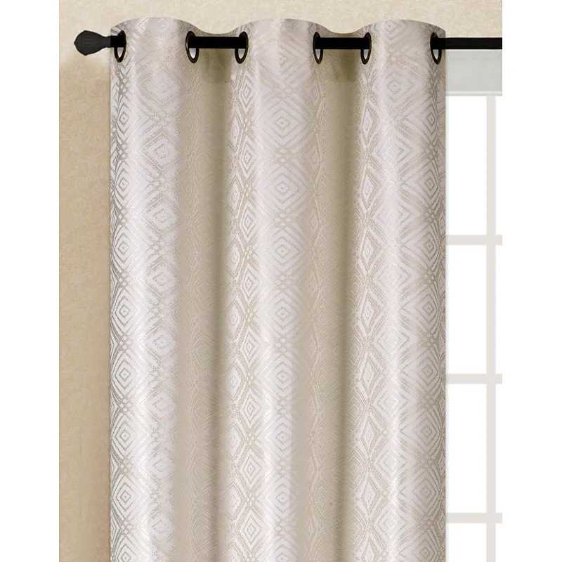 New design cheap price jacquard curtains European Curtain living room and bathroom