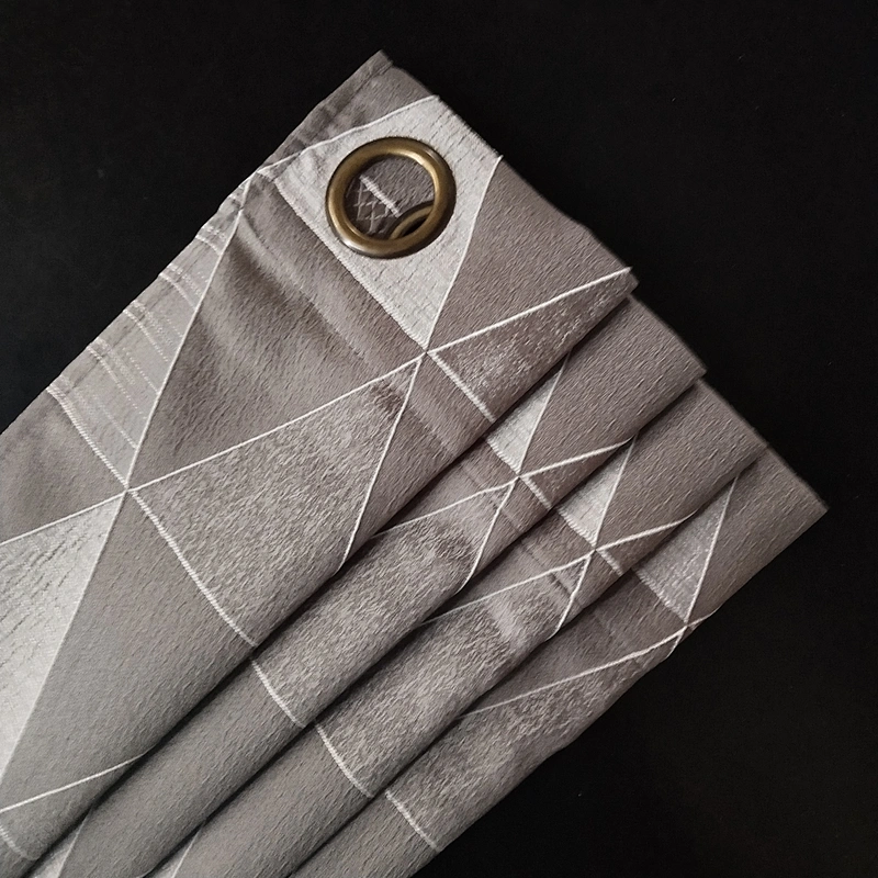 fashion style jacquard flock curtain 100% polyester window curtain with good service after sale