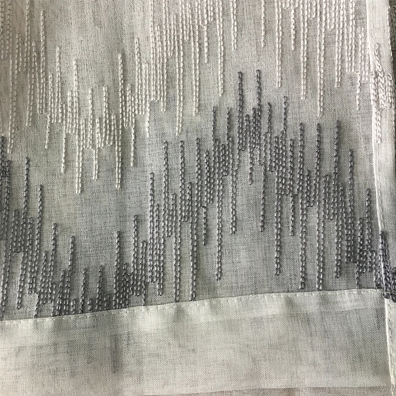 100% polyester ready made  sheer curtain for home and hotel