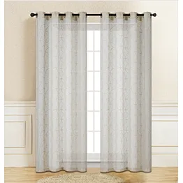 sheer Embroidery Curtains for Living Room macrame classic patten design