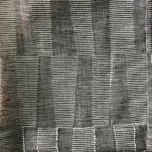 popular geometric design linen looked  sheer window curtain good selling