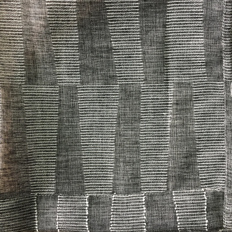 popular geometric design linen looked  sheer window curtain good selling