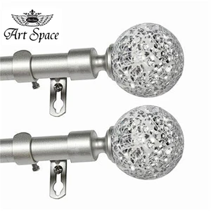 Home Finial Adjustable Modern Curtain Rod