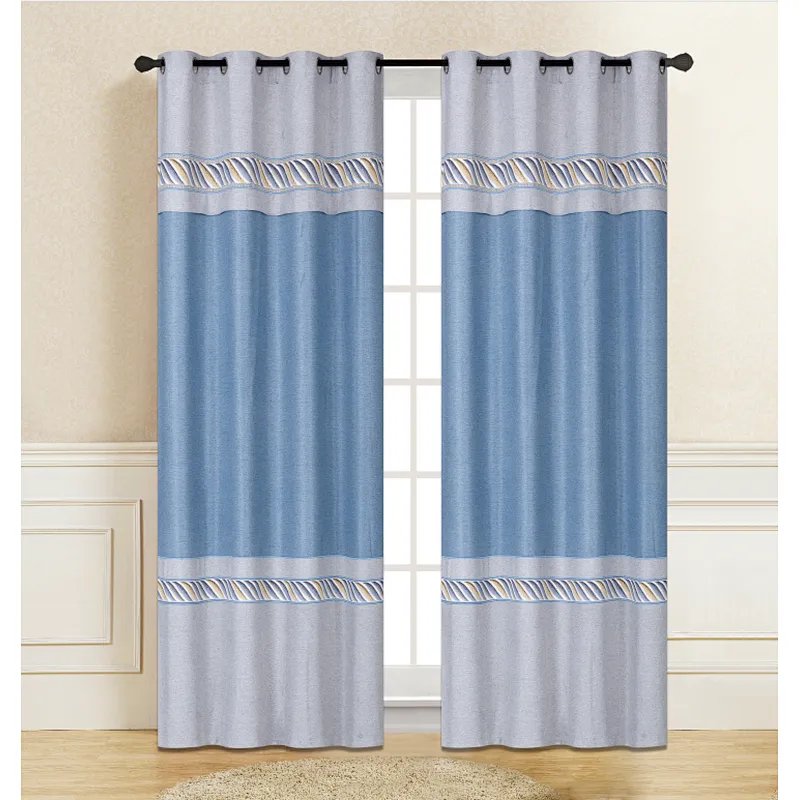 Luxury Blackout Curtains for Living Room western popular design good selling window curtain