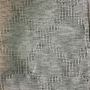 the geometric design linen looked 100%polyester hot selling sheer curtain