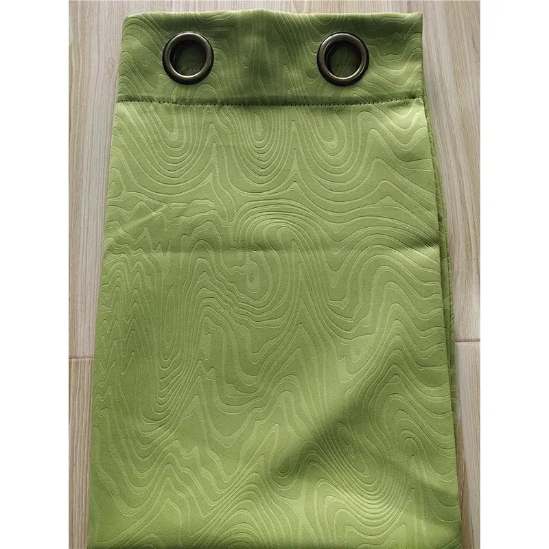 Hot selling  blackout embossed patten unique colorful z-wave curtain  in low price from china
