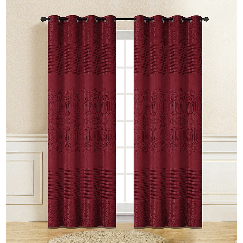 Solid Sun Shade Noble royal Luxury  Fleece Curtains Fabrics Textiles Jacquard Curtain For European