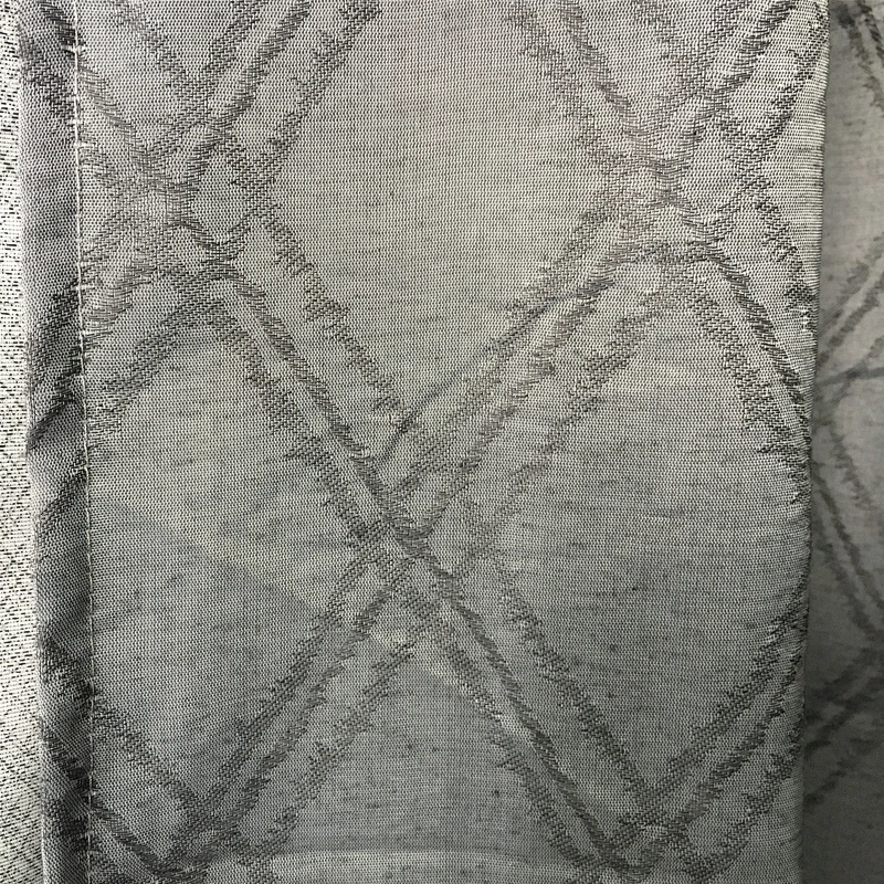 classic geometric patterns design jacquard  polyester sheer jacquard window curtains
