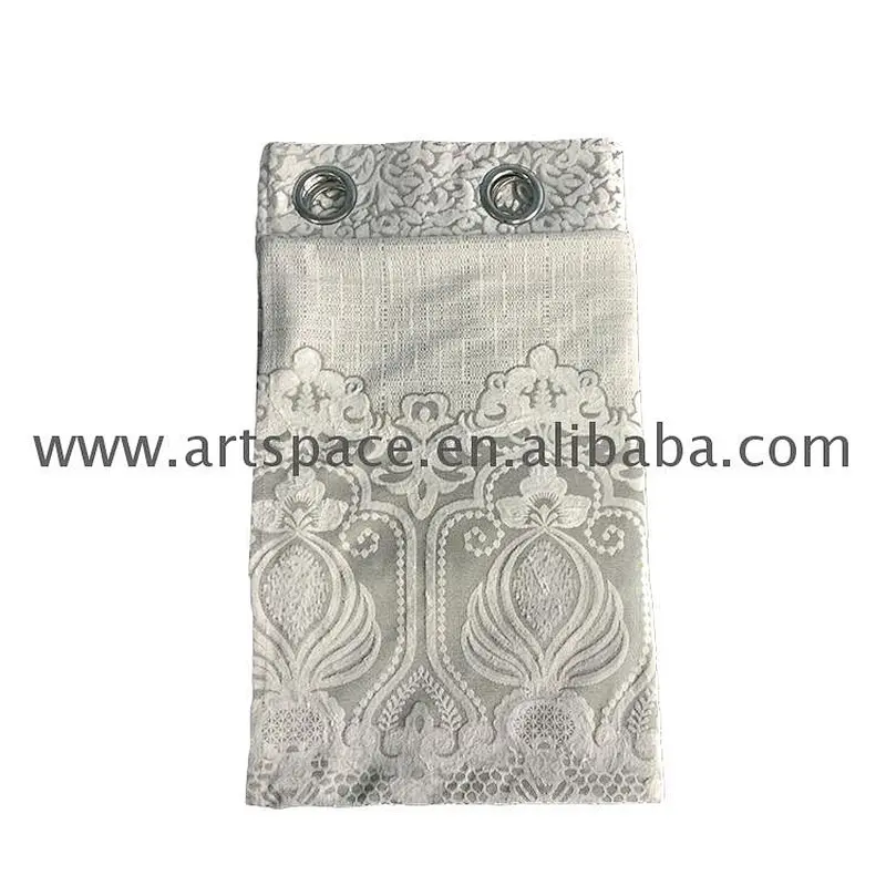 Solid Sun Shade Noble royal Luxury  Fleece Curtains Fabrics Textiles Jacquard Curtain For European