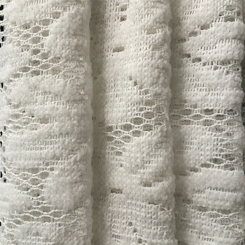 Ready Made  Classic Bestseller White Mesh Hollow Lace Window Curtain For Bedroom