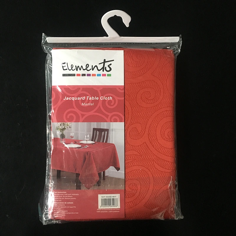 New arrival hometextile custom logo classic dining table cloth