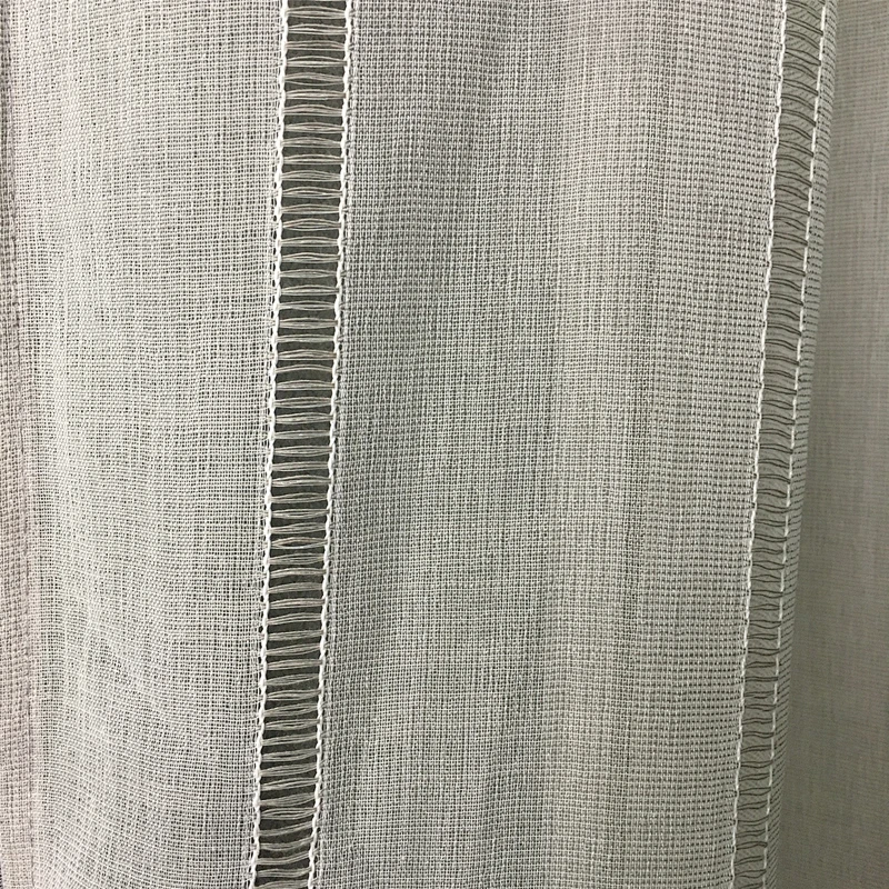2020  hot sale classic sheer window curtains stripe design pattern