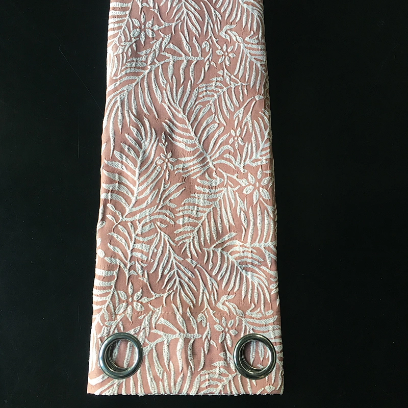 Low price jacquard window curtain for hotel polyester fabric fabrics in stock
