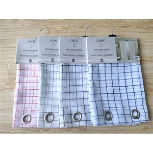100% polyester modern style esd strip curtain stripe sheer curtain fabric made in china