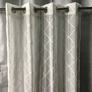 Ready made luxury hotel sheer fabric romantic and elegant curtains
