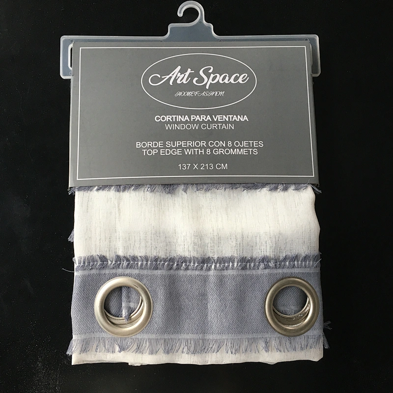 European style quality balcony window natural fibre curtain sheer curtain panel for bedroom