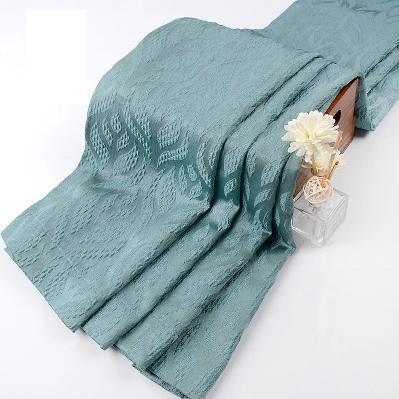 Hot sale grommet jacquard curtain fabric Polyester Made In China Low Price