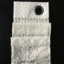 Ready Made  Classic Bestseller White Mesh Hollow Lace Window Curtain For Bedroom