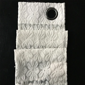 Ready Made  Classic Bestseller White Mesh Hollow Lace Window Curtain For Bedroom