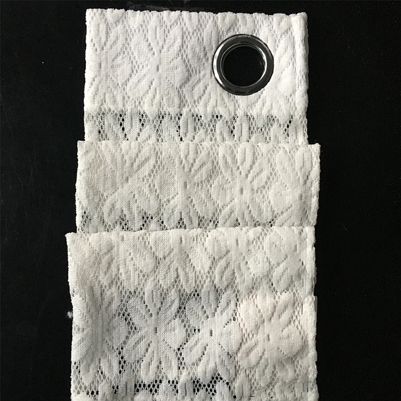 Ready Made  Classic Bestseller White Mesh Hollow Lace Window Curtain For Bedroom