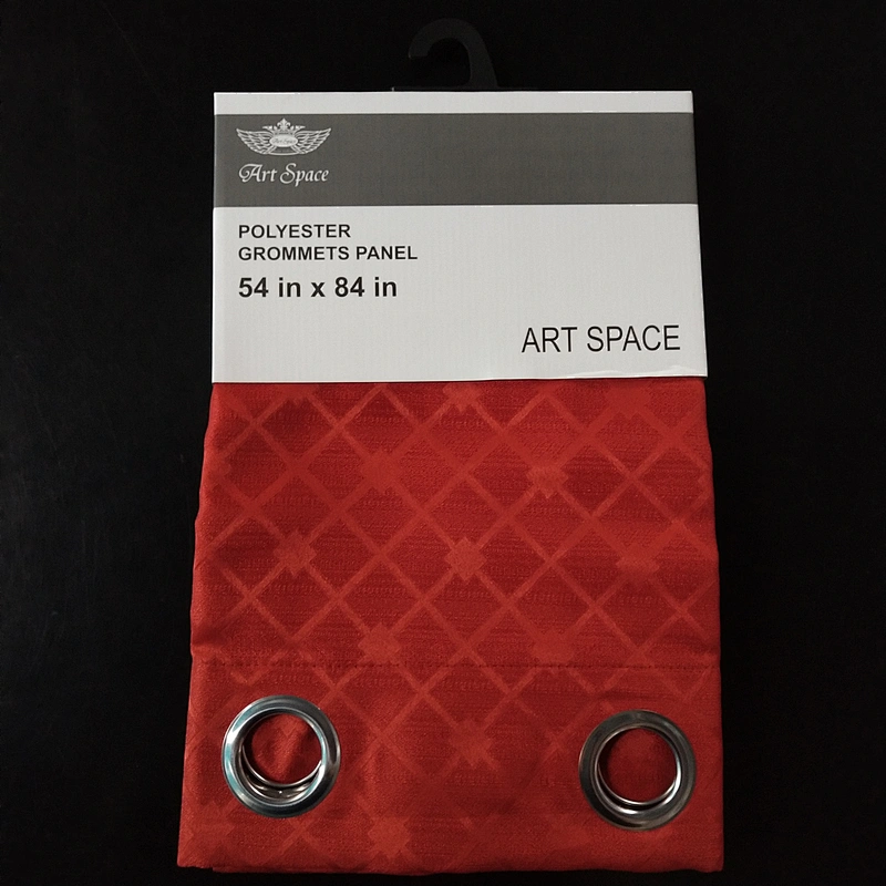 High Quality  Polyester  Grommet  Jacquard Curtain Panel classica pattern
