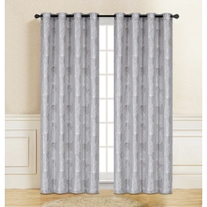 european market ripple fold curtain window decoration 100% polyester ready made grommet drapes