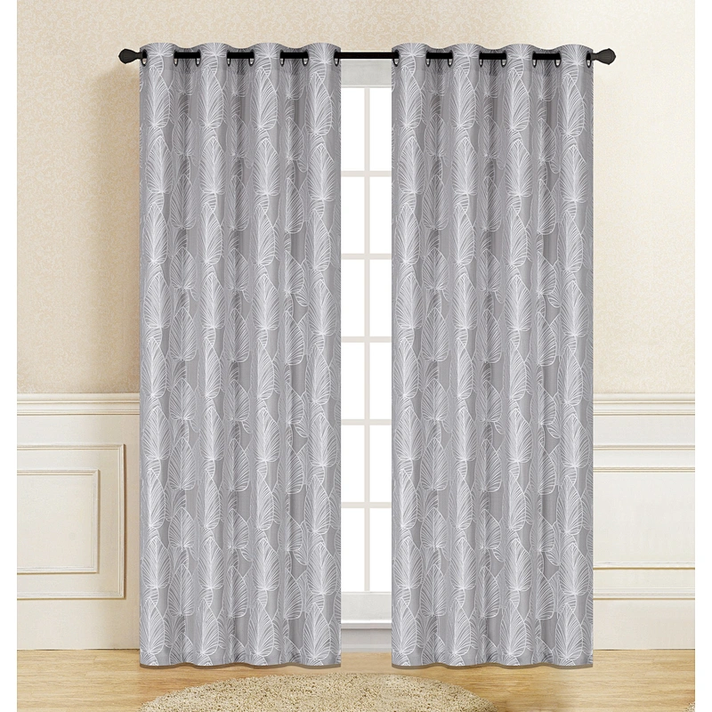 european market ripple fold curtain window decoration 100% polyester ready made grommet drapes