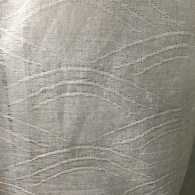Cheap 100% polyester sheer curtain fabrics in low price