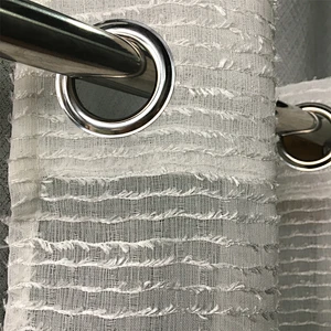 Western style decorative sound absorbing curtain sheer curtain from china