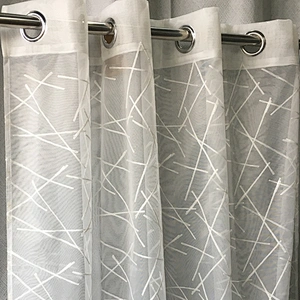 100% polyester embroidery curtain for living room curtains with good service