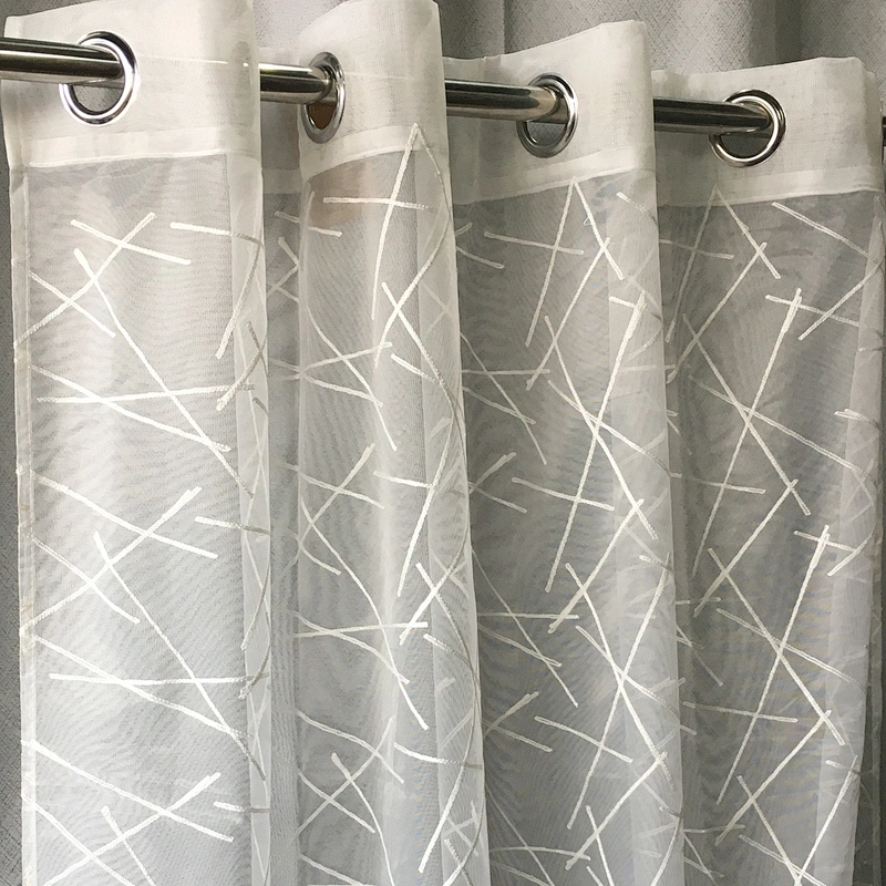 100% polyester embroidery curtain for living room curtains with good service