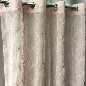 custom polyester floral embroidery wholesale  ready-made exotic curtains for living room