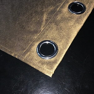 chinese factory portable blackout curtain polyester eyelet pattern in stock