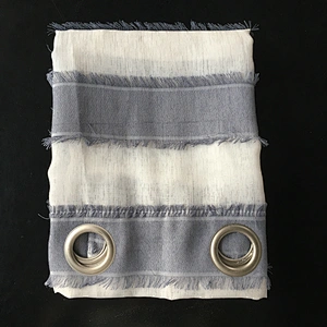 European style quality balcony window natural fibre curtain sheer curtain panel for bedroom