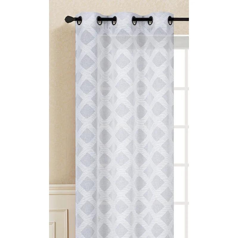 Elegant in texture high quality graphical water curtain sheer curtain for living room