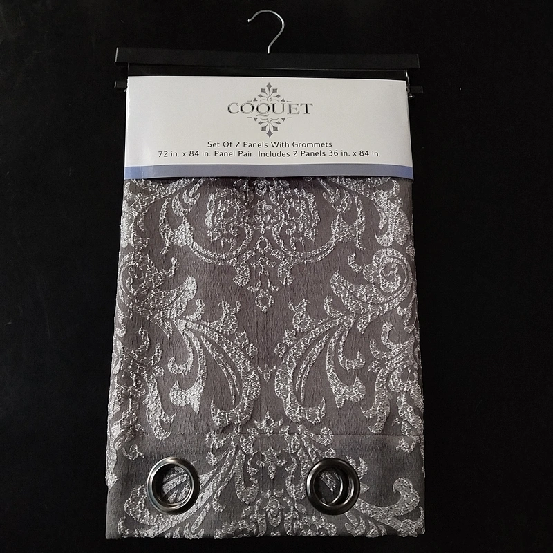 2020 polyester crinkle jacquard curtain fabric classic geometric design with low price