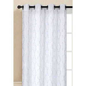 Wholesale cheap ready made burlap curtain sheer curtain for living room