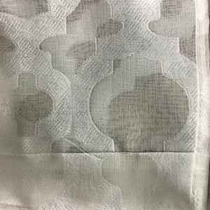 popular geometric design octagon window curtains  sheer curtain good selling