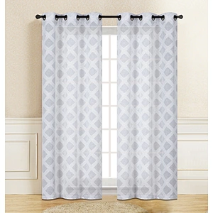 Elegant in texture high quality graphical water curtain sheer curtain for living room