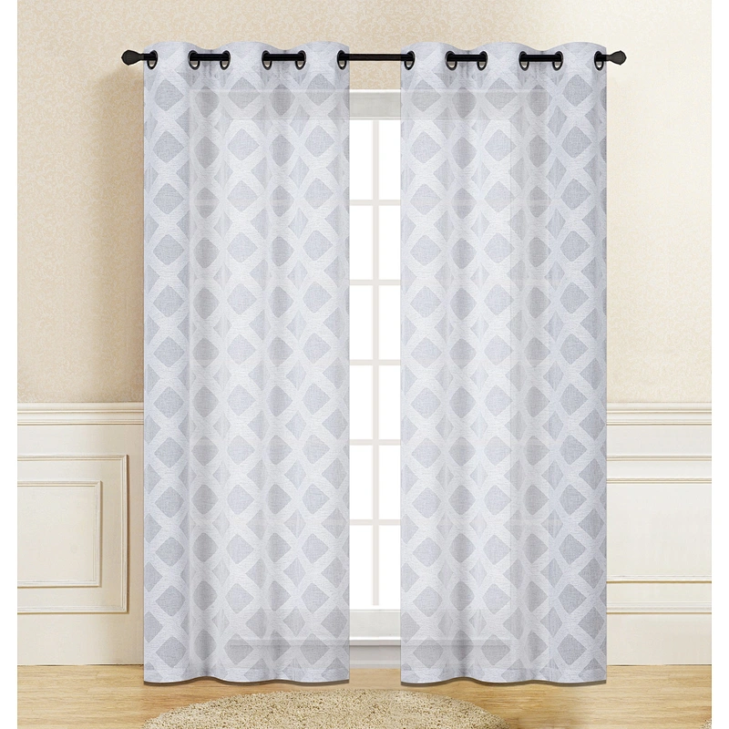 Elegant in texture high quality graphical water curtain sheer curtain for living room