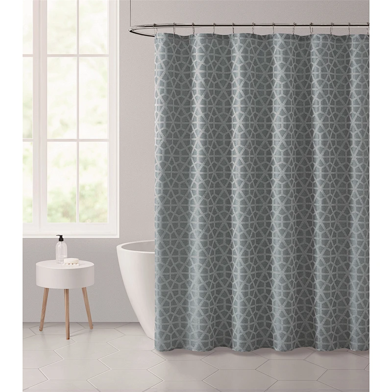 2020 NEW DESIGN WATER PROOF SHOWER CURTAIN POLYESTER FABRIC MACHINE WASHABLE