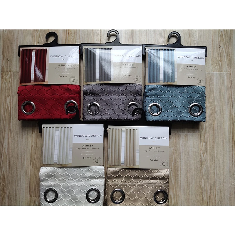 China 100% polyester jacquard fabric curtain suppliers