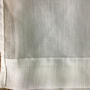 2020 new style stripe  cotton linen look grommets  window sheer window curtain