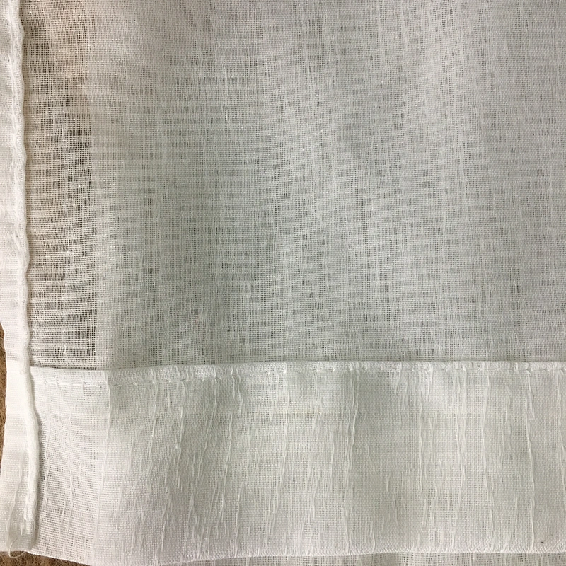 2020 new style stripe  cotton linen look grommets  window sheer window curtain