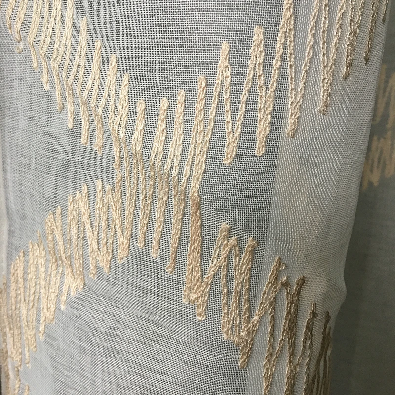 new design sheer fabric romantic and elegant curtains for bedroom and living room