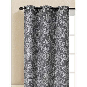 2020 polyester crinkle jacquard curtain fabric classic geometric design with low price