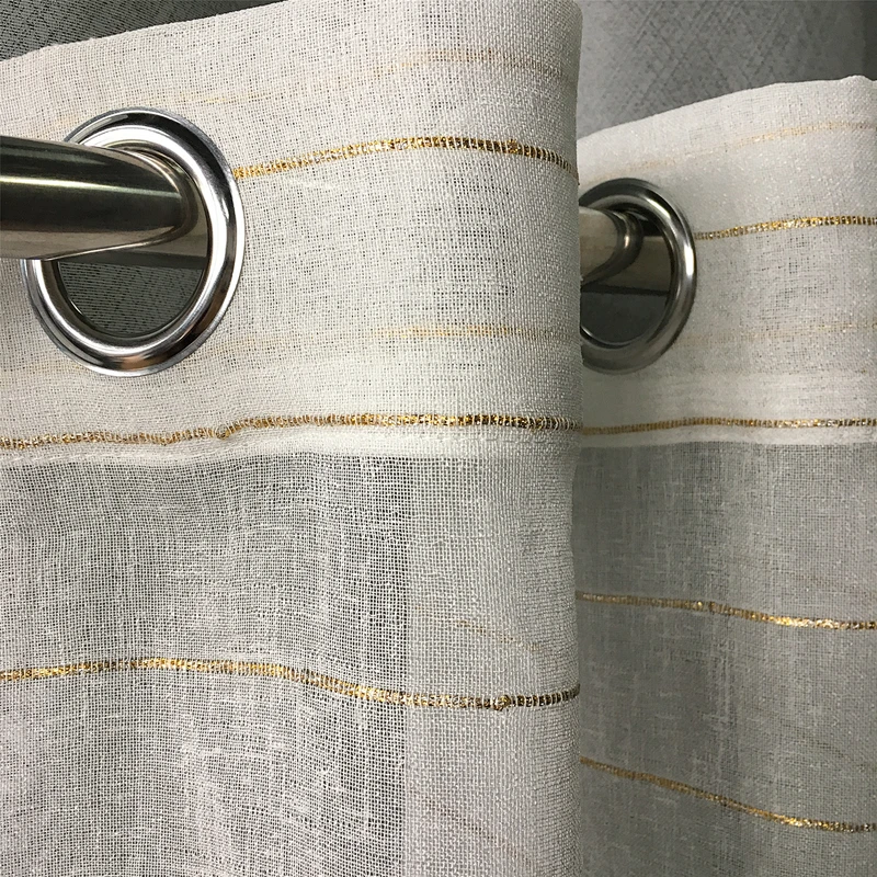 Factory direct supply grommet sheers for home fabric sheer europa curtains Lowest Price