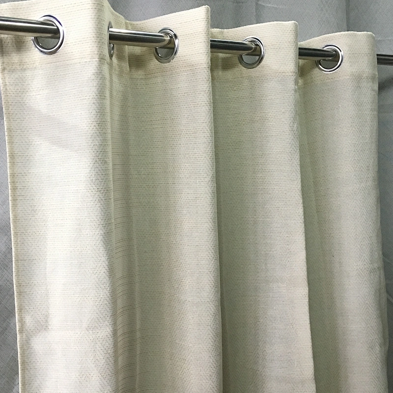 2020 most popular geometric patterns linen looked sheer window curtain for decorative
