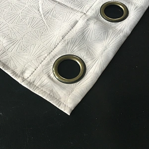 new design scalloped curtain blackout  curtain custom made for hotel and home with cheap price